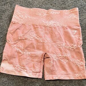Gymshark Coral Patterned Athletic Shorts